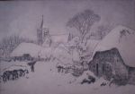 Verkocht.Jong.Toon de Jong.1879-1987.Blaricum.Winter in Blaricum.